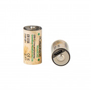 Аккумулятор GreenBean WoodCell CR123A зарядка USB-C (набор 2 шт)