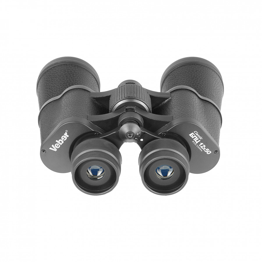 Бинокль Veber Classic БПЦ 12*50 VL черный, кожа