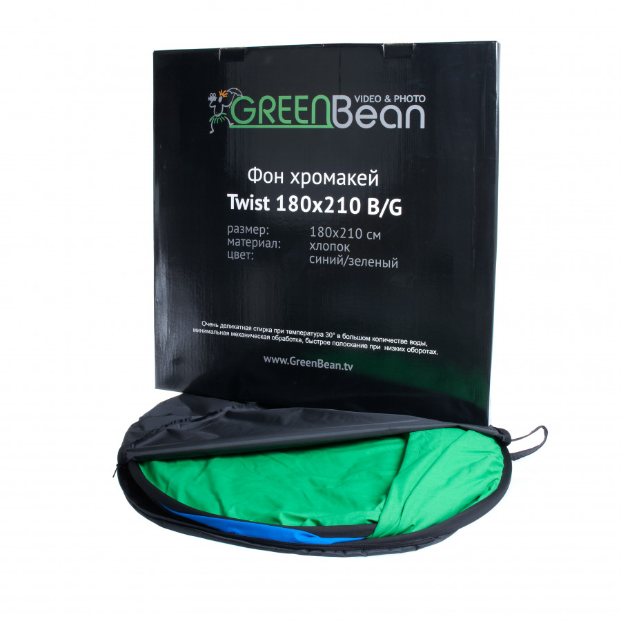 Фон хромакей GREENBEAN Twist 180 х 210 B/G