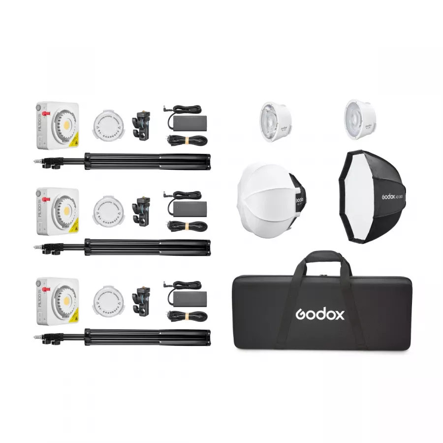 Комплект студийного оборудования Godox ML100Bi Kit3