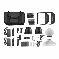 Комплект светодиодных осветителей Godox ML30-K2 Kit для видеосъемки Комплект светодиодных осветителей Godox ML30-K2 Kit для видеосъемки