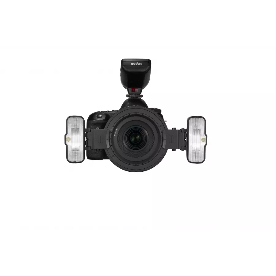 Комплект импульсных осветителей Godox MF12-K2 для макросъемки