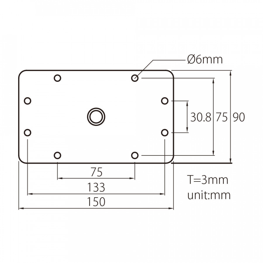 Кронштейн KUPO KS-044 9 BABY WALL PLATE Кронштейн KUPO KS-044 9 BABY WALL PLATE