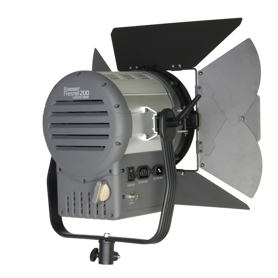 Осветитель студийный GreenBean Fresnel 200 LED X3 DMX