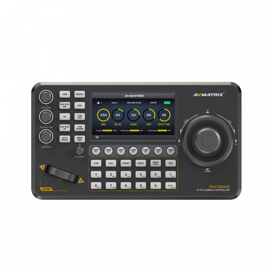 Контроллер AVMATRIX PKC3500 для управления PTZ (IP Based) Контроллер AVMATRIX PKC3500 для управления PTZ (IP Based)