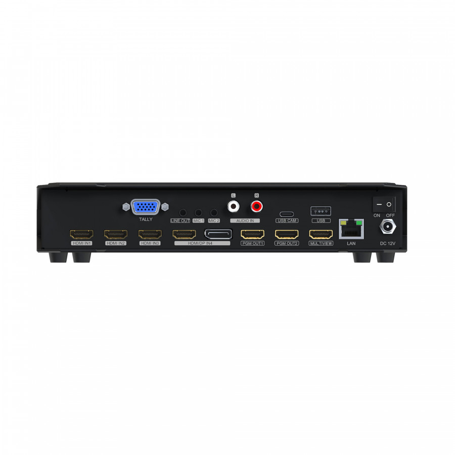 Видеомикшер-стример AVMATRIX HVS0401E компактный 4CH HDMI/DP USB/LAN