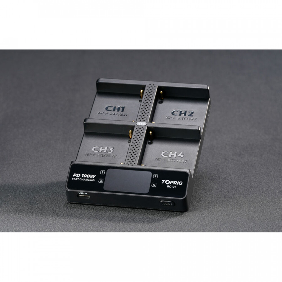 Зарядное устройство Accsoon TOPRIG BC01 4-Bay NP-F Зарядное устройство Accsoon TOPRIG BC01 4-Bay NP-F