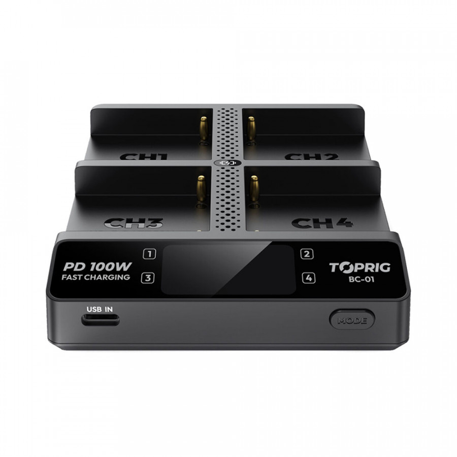 Зарядное устройство Accsoon TOPRIG BC01 4-Bay NP-F